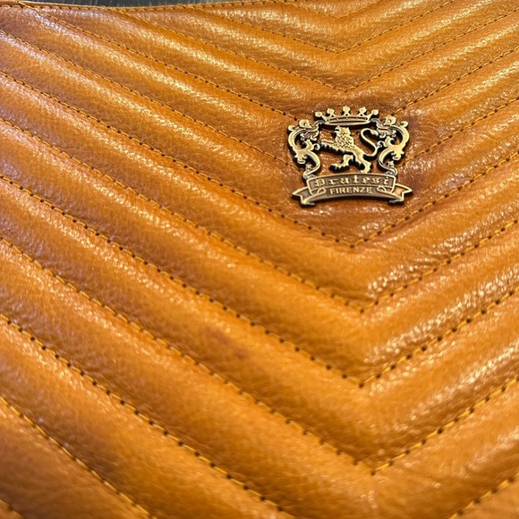 Pratesi Italy leather wristlet bag pouch cross body curio color - Picture 4 of 13